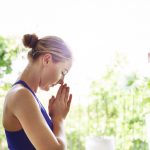 Woman Yoga Practice Pose Training Concept