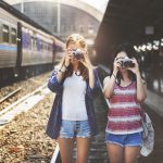 Girls Friendship Hangout Traveling Holiday Photography Concept